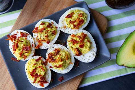 How does Bacon and Avocado Deviled Eggs fit into your Daily Goals - calories, carbs, nutrition