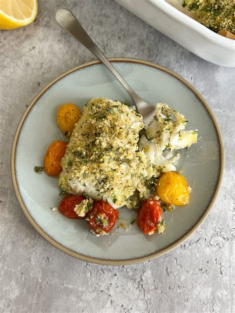 How does Baked Cod with Herb Crust, Brushed with Oil fit into your Daily Goals - calories, carbs, nutrition