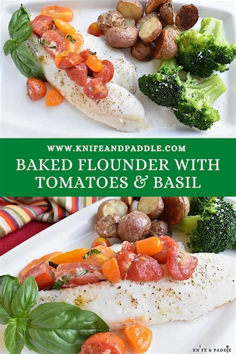 How does Baked Flounder with Tomatoes Basil fit into your Daily Goals - calories, carbs, nutrition