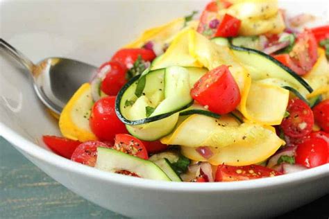 How does Baked Salmon with Baby Zucchini and Squash Salad fit into your Daily Goals - calories, carbs, nutrition