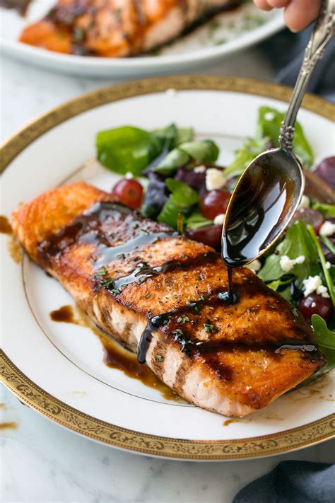 How does Balsamic Grilled Salmon Fillet fit into your Daily Goals - calories, carbs, nutrition