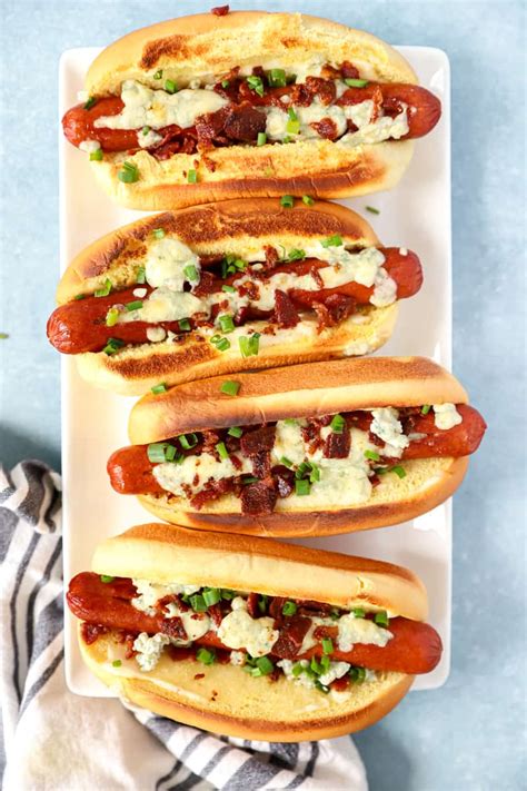 How does Barbeque and Blue Cheese Hot Dog fit into your Daily Goals - calories, carbs, nutrition