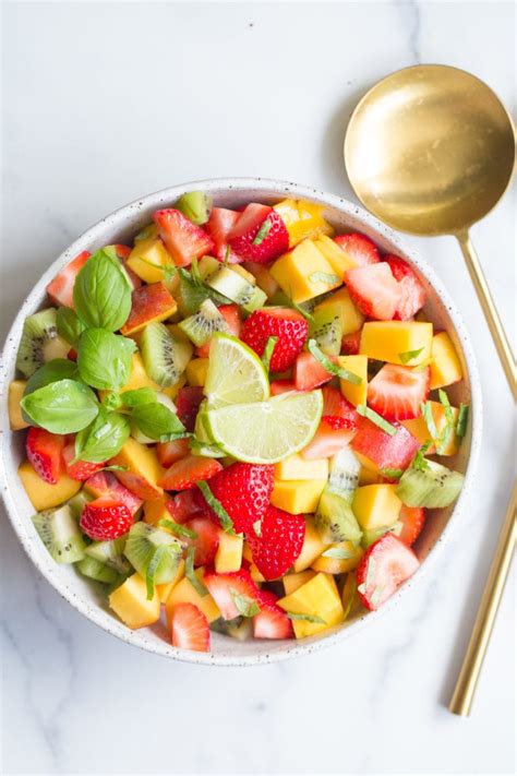 How does Basil Lime Fruit Salad fit into your Daily Goals - calories, carbs, nutrition