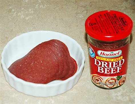 How does Beef Chipped Dried Creamed 4 oz Ladle fit into your Daily Goals - calories, carbs, nutrition