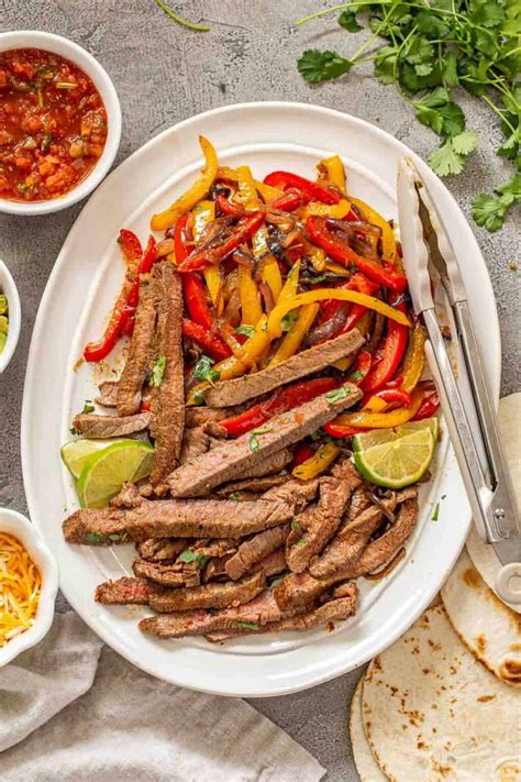 How does Beef Fajitas with spanish rice, salsa and sour cream fit into your Daily Goals - calories, carbs, nutrition