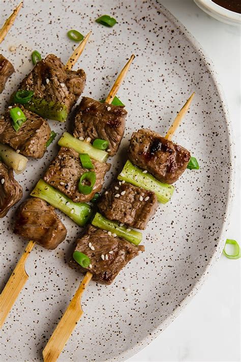 How does Beef Flank Yakitori Skewer 2 EA fit into your Daily Goals - calories, carbs, nutrition