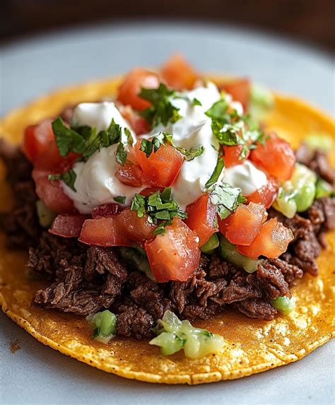 How does Beef Machaca Tostadas fit into your Daily Goals - calories, carbs, nutrition