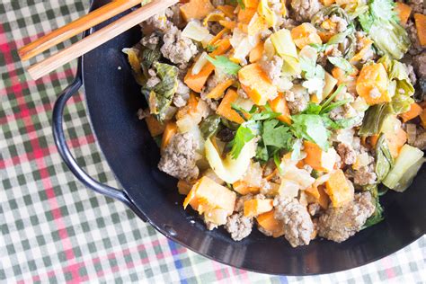 How does Beef Stir Fry with Sweet Potato SMALL fit into your Daily Goals - calories, carbs, nutrition