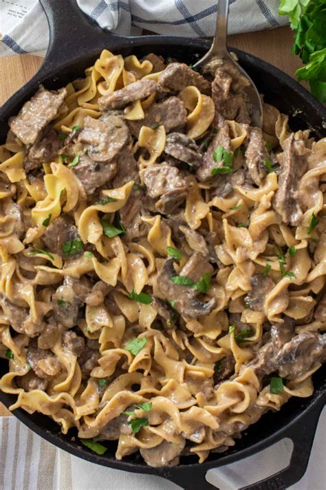 How does Beef Stroganoff and Noodles fit into your Daily Goals - calories, carbs, nutrition