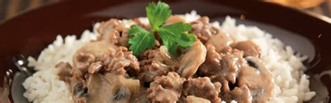 How does Beef Stroganoff with Basmati Rice LARGE fit into your Daily Goals - calories, carbs, nutrition