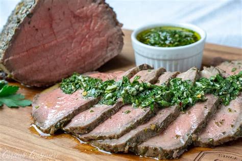 How does Beef Top Round Pepper Crusted Parsley Chimichurri fit into your Daily Goals - calories, carbs, nutrition