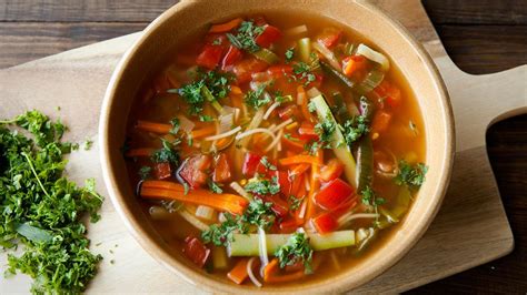 How does Beef and Julienne Vegetable Soup fit into your Daily Goals - calories, carbs, nutrition