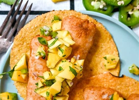 How does Beer Battered Pollock with Mango Salsa fit into your Daily Goals - calories, carbs, nutrition