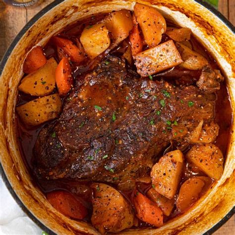 How does Beer Braised Pot Roast fit into your Daily Goals - calories, carbs, nutrition