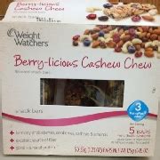 How does Berrylicious Cashew Chew fit into your Daily Goals - calories, carbs, nutrition