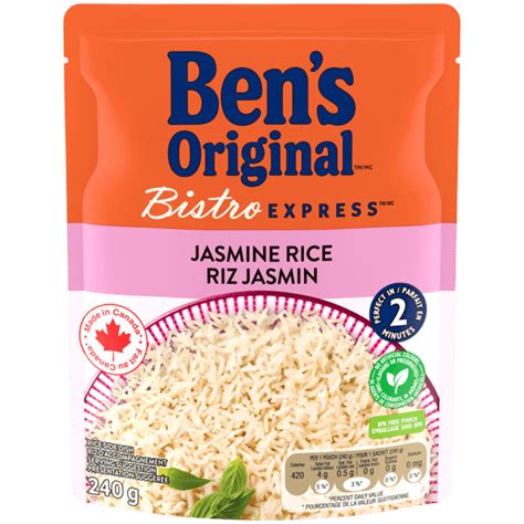 How does Bistro Express Jasmine Rice fit into your Daily Goals - calories, carbs, nutrition