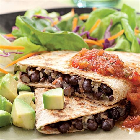 How does Black Bean Quesadilla fit into your Daily Goals - calories, carbs, nutrition