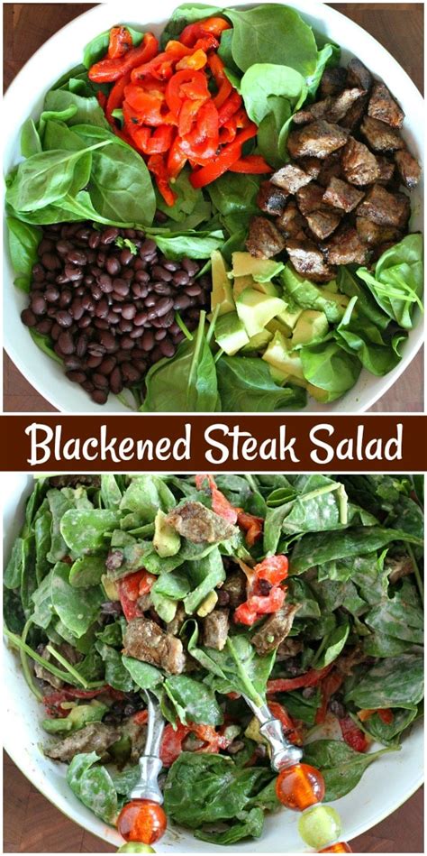 How does Blackened Steakhouse Salad fit into your Daily Goals - calories, carbs, nutrition