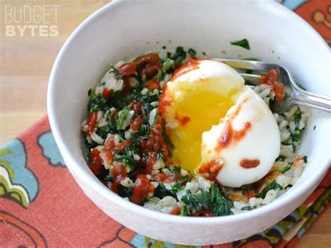 How does Blistered Tomato, Spinach and Rice Breakfast Bowl fit into your Daily Goals - calories, carbs, nutrition