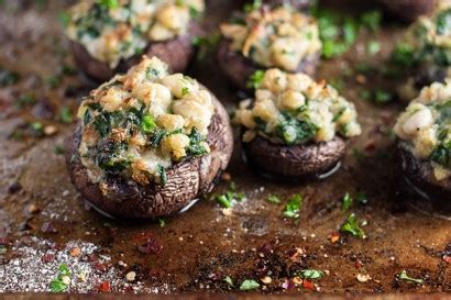 How does Blue Cheese Stuffed Mushroom Caps fit into your Daily Goals - calories, carbs, nutrition