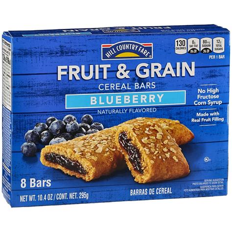 How does Blueberry 8 Fruit Grain Bar fit into your Daily Goals - calories, carbs, nutrition