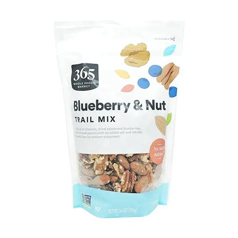 How does Blueberry Nut Trail Mix fit into your Daily Goals - calories, carbs, nutrition