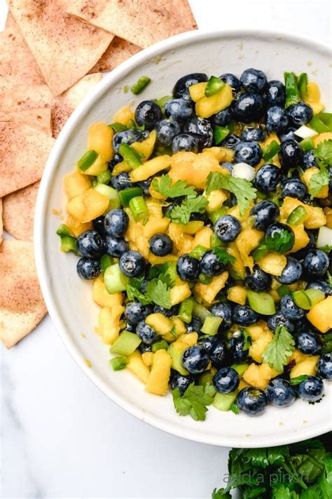 How does Blueberry-Peach Salsa fit into your Daily Goals - calories, carbs, nutrition