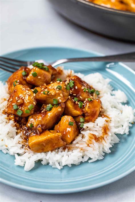 How does Bourbon Chicken served over Rice fit into your Daily Goals - calories, carbs, nutrition