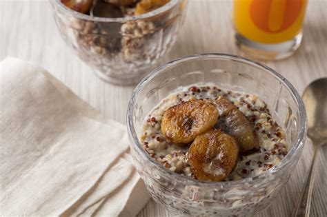 How does Breakfast Grain and Caramelized Banana Bowl fit into your Daily Goals - calories, carbs, nutrition