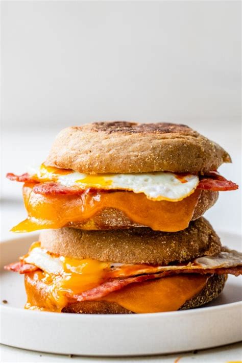 How does Breakfast Sandwich - English Muffin Egg and Cheese fit into your Daily Goals - calories, carbs, nutrition