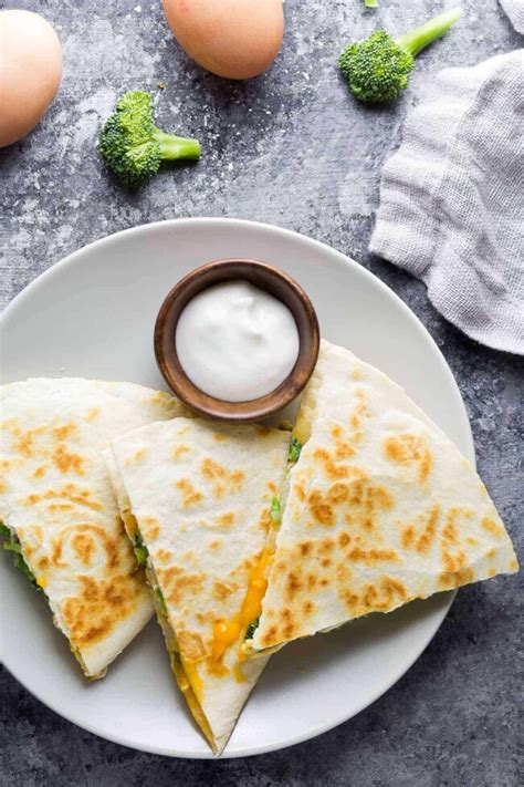 How does Broccoli Breakfast Quesadilla fit into your Daily Goals - calories, carbs, nutrition