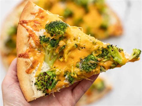 How does Broccoli and Cheddar Pizza fit into your Daily Goals - calories, carbs, nutrition