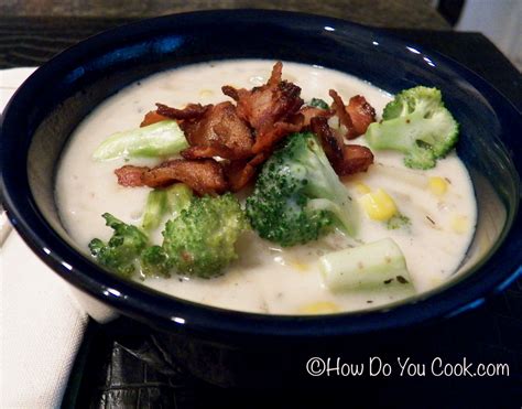 How does Broccoli and Corn Chowder fit into your Daily Goals - calories, carbs, nutrition