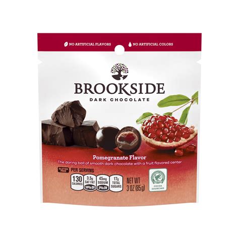 How does Brook Side Dark Chocolate Pomegranate fit into your Daily Goals - calories, carbs, nutrition