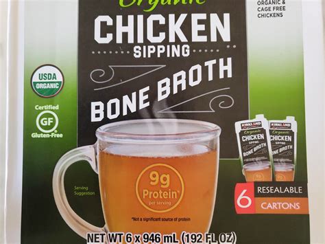 How does Broth Chicken Fortified 6 oz fit into your Daily Goals - calories, carbs, nutrition