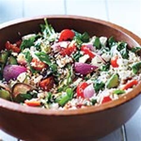 How does Brown Rice and Barley Salad fit into your Daily Goals - calories, carbs, nutrition