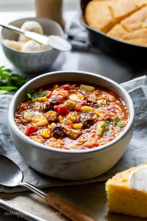 How does Brunswick Stew with Cornbread (600HS) fit into your Daily Goals - calories, carbs, nutrition
