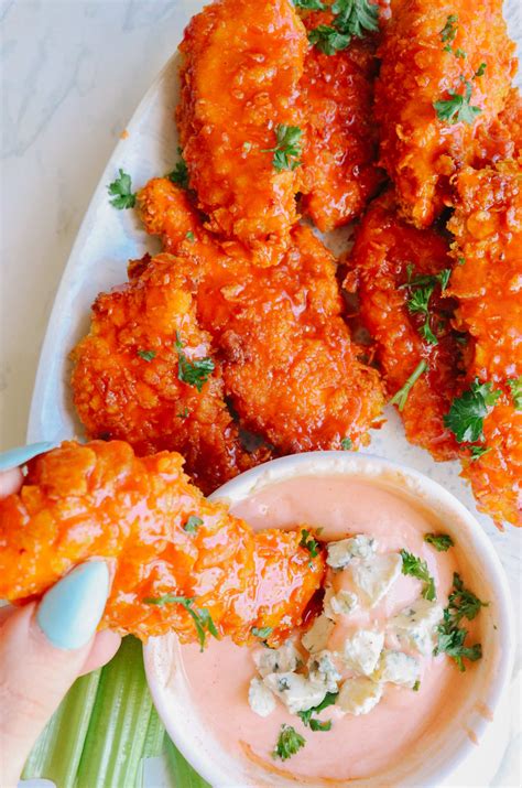 How does Buffalo Chicken Tenders with Celery Stix and Ranch Dressing fit into your Daily Goals - calories, carbs, nutrition