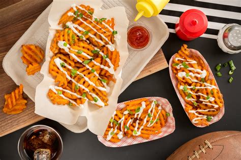 How does Buffalo Waffle Fries with Ranch fit into your Daily Goals - calories, carbs, nutrition