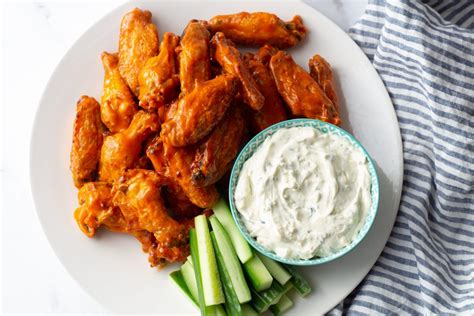 How does Buffalo Wings with Blue Cheese Dressing fit into your Daily Goals - calories, carbs, nutrition