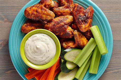 How does Buffalo Wings with Ranch fit into your Daily Goals - calories, carbs, nutrition