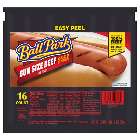 How does Bun Size Beef Franks fit into your Daily Goals - calories, carbs, nutrition