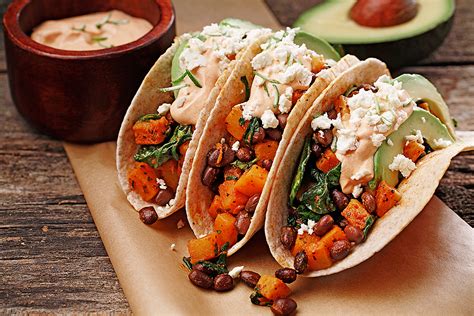 How does Butternut Squash Black Bean Tacos fit into your Daily Goals - calories, carbs, nutrition