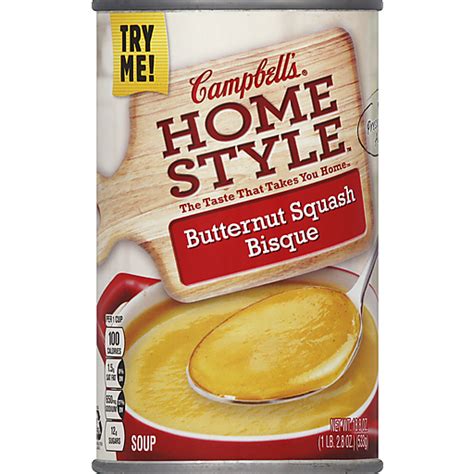 How does CAMPBELL'S Homestyle Butternut Squash Bisque fit into your Daily Goals - calories, carbs, nutrition