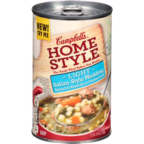 How does CAMPBELL'S Homestyle Light Italian-Style Wedding Soup fit into your Daily Goals - calories, carbs, nutrition