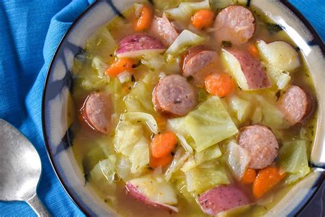 How does Cabbage Smoked Sausage Soup fit into your Daily Goals - calories, carbs, nutrition