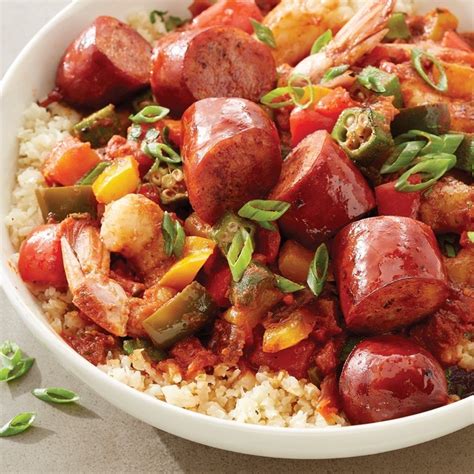 How does Cajun Jambalaya with Andouille Sausage and Chicken fit into your Daily Goals - calories, carbs, nutrition