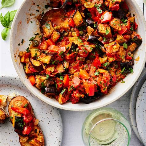 How does Caponata Eggplant & Pepper Salad, Roasted fit into your Daily Goals - calories, carbs, nutrition