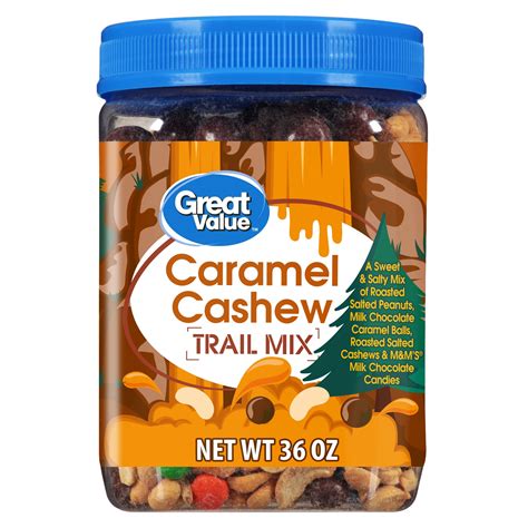 How does Caramel Cashew Trail Mix fit into your Daily Goals - calories, carbs, nutrition