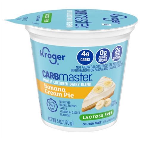 How does Carbmaster - Banana Cream Pie Yogurt fit into your Daily Goals - calories, carbs, nutrition